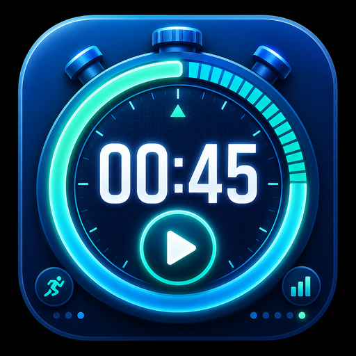 Pengatur Waktu Olahraga — interval, stopwatch, dan hitung mundur